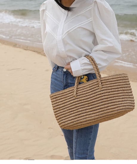 summer square tote bag