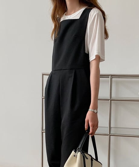 square neck all-in-one/2color