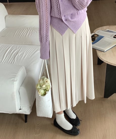 box pleats skirt/2color