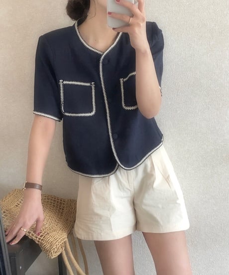 side slit short pants/5color