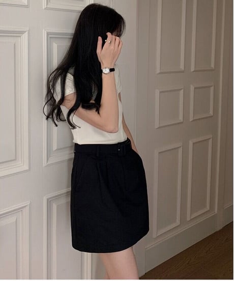 waist belt box skirt/2color(ネコポス)