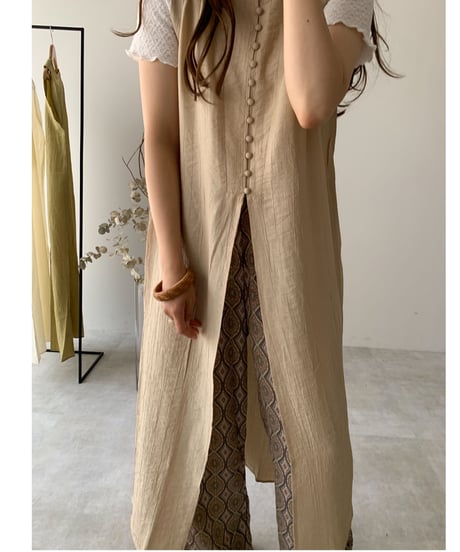 2way long gilet/3color(ネコポス)