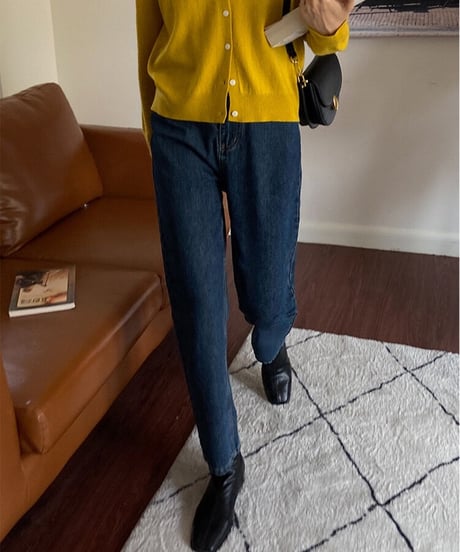 cropped straight denim