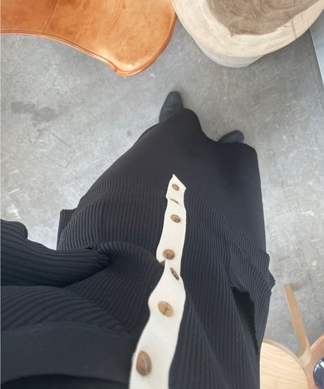（Set up）semi flare long skirt/3color