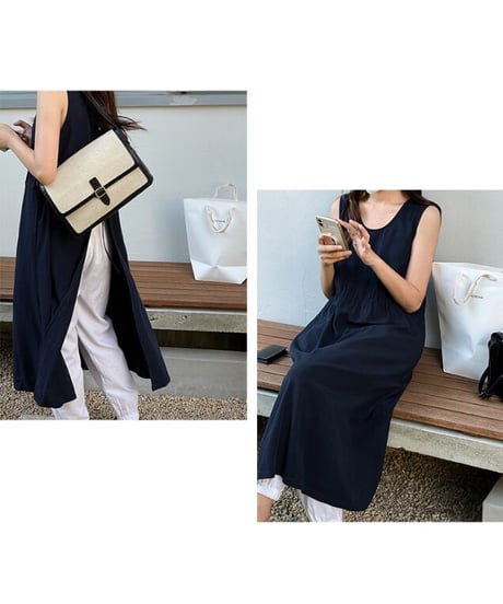 back butoon one-piece/2color