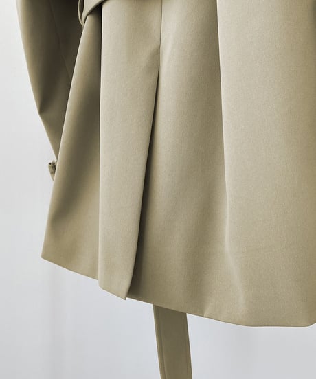 back button short trench coat/2color