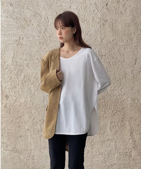 suède tailored jacket