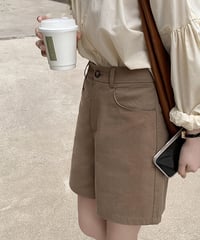 [OUTLET]high-waist short pants/2color