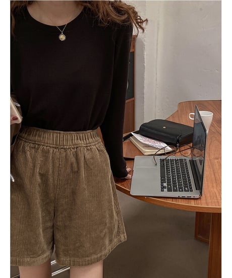 [OUTLET]color crew neck tops/6color