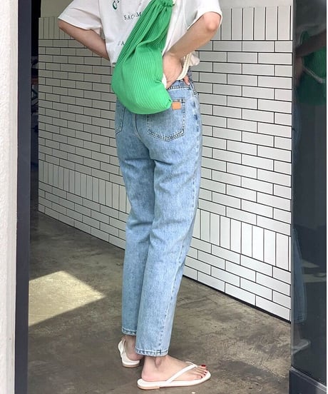 cropped highrise denim/light blue