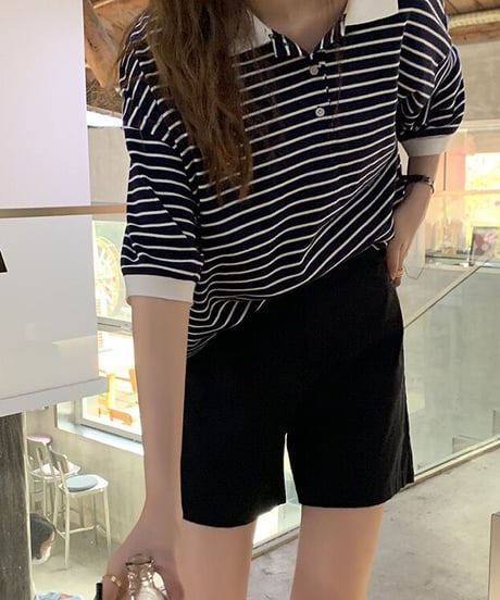[OUTLET]high-waist short pants/2color