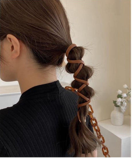 [OUTLET]eco leather hair wire/3color