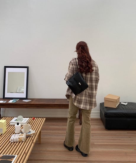 check flannel shirt/2color