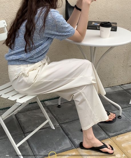 marble summer knit Tee/2color(ネコポス)
