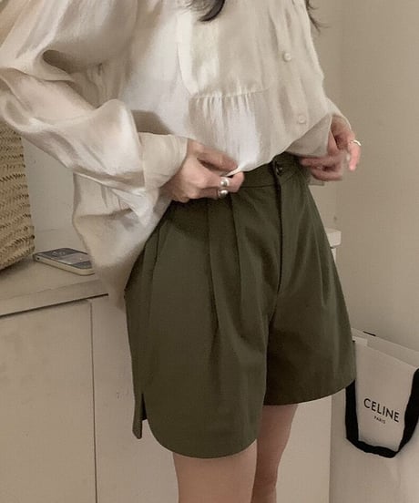 side slit short pants/5color