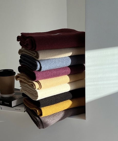 simple rib muffler/9color
