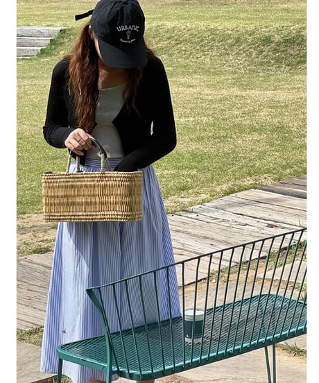 stripe marin skirt/2color