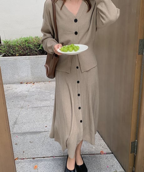 [OUTLET]lady knit set up/3color