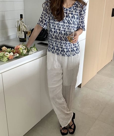 washer relax pants/2color