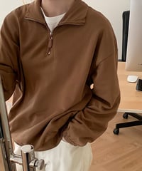 [OUTLET]half zip up pullover/3color