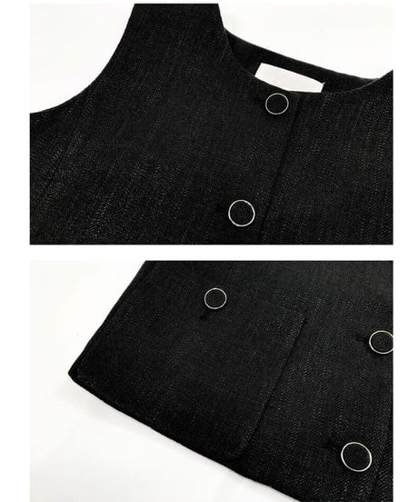 classic short vest tops