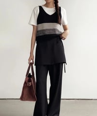 color block knit tops/2color(ネコポス)