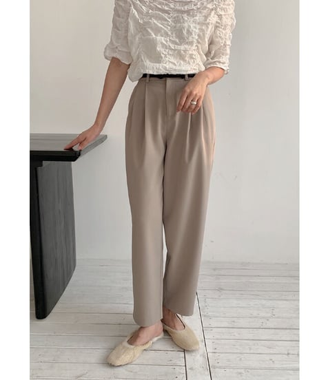 double tuck slacks