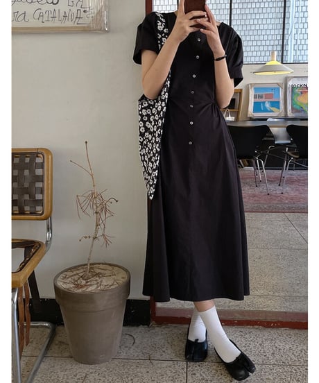 2way cotton one-piece/2color