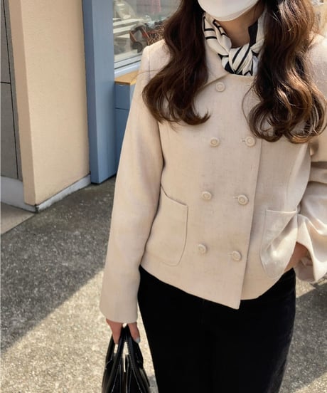 classical double button jacket/4color