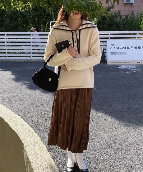 sailor collar knit PO
