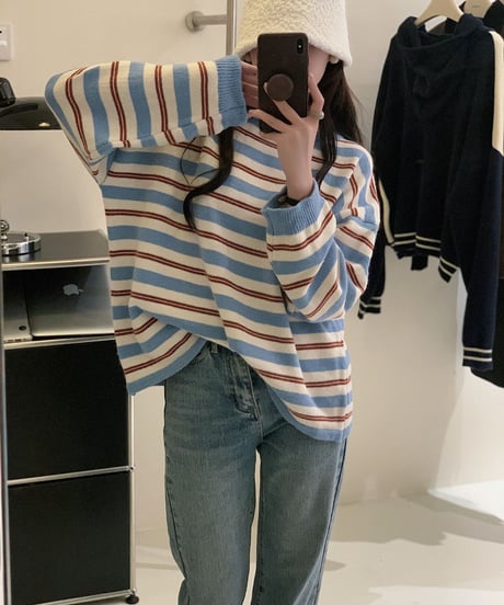 mulch color border knit PO/2color