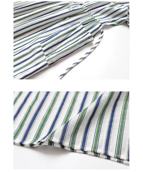 [OUTLET]random stripe OP/2color