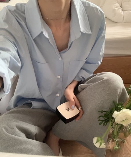 [OUTLET]double pocket color shirt/5color