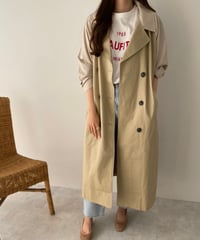 bi-color trench coat