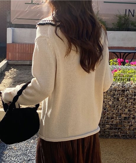 sailor collar knit PO