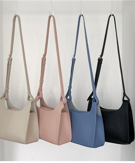 macaron color shoulder bag/4color