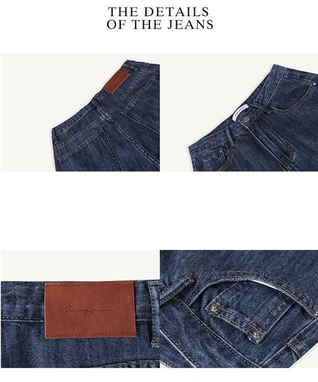 (standard)high rise straight denim/3color