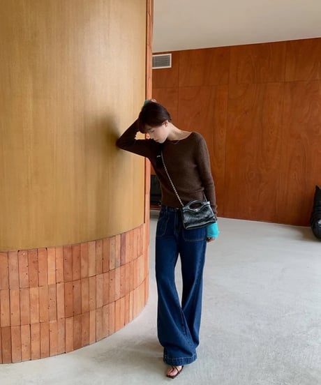 bi-color simple knit/2color(ネコポス)