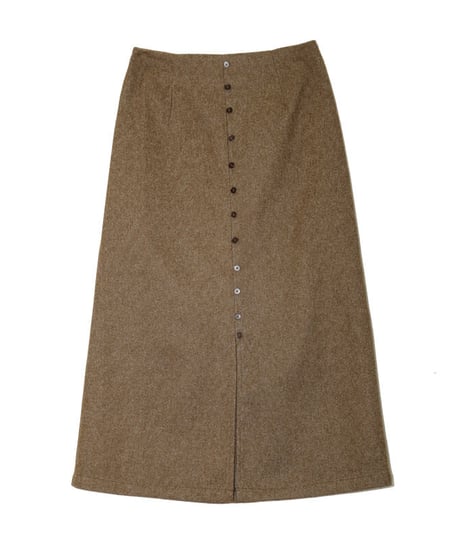 front button skirt/2color