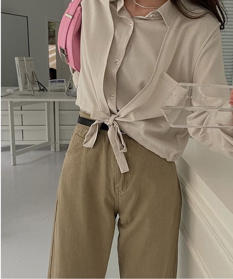 beige straight denim
