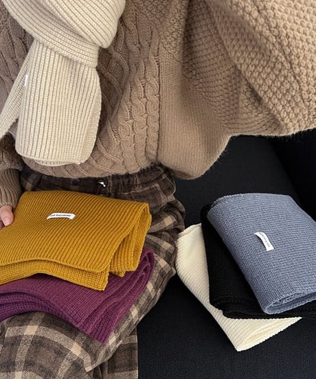 simple rib muffler/9color
