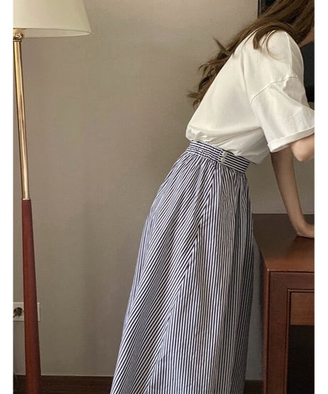 stripe marin skirt/2color