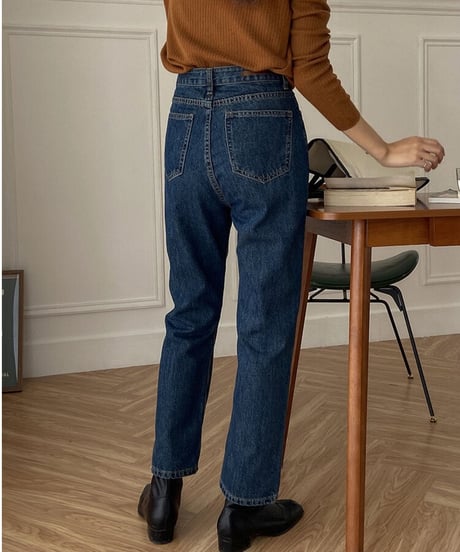 cropped straight denim