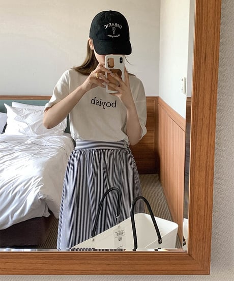 stripe marin skirt/2color