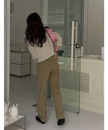 beige straight denim