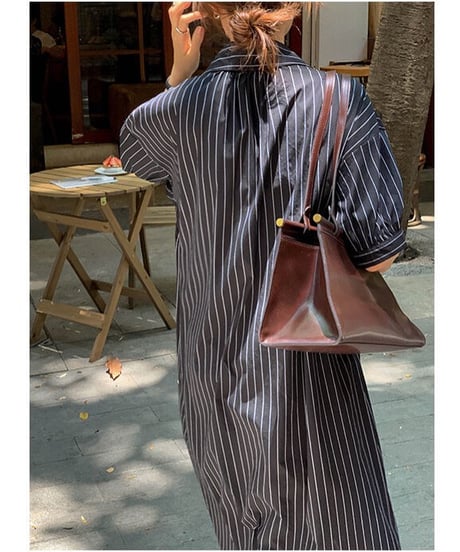 stripe shirt OP（half sleeve）/2color