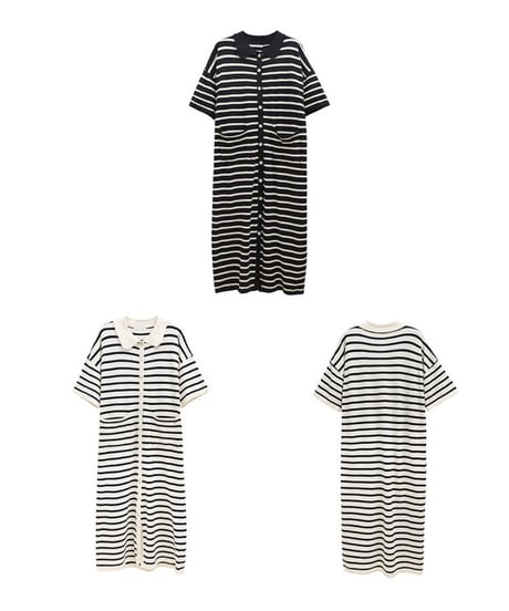 border long one-piece/2color