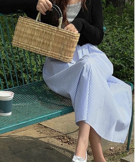 stripe marin skirt/2color