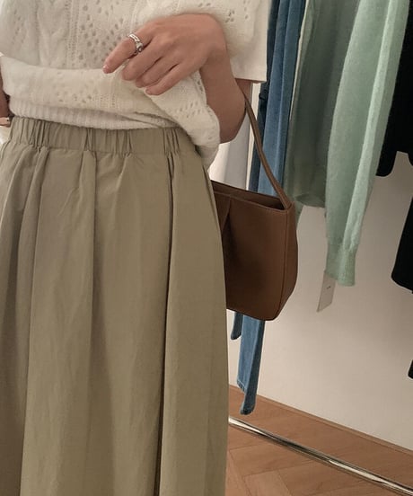 cotton volume skirt/2color