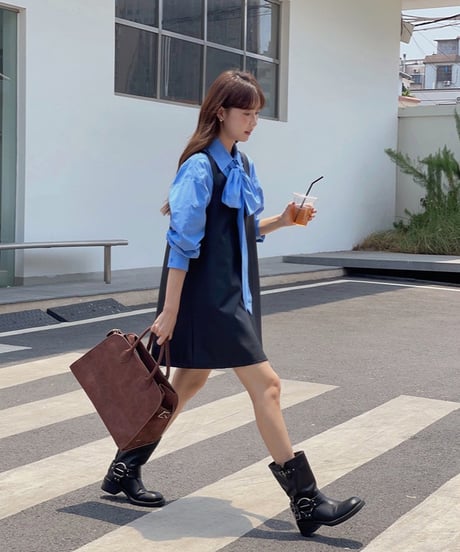 eco leather jumper skirt